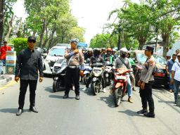 Polres Gresik Gelar Pengamanan Pendaftaran Cabup dan Cawabup di Pilkada 2024