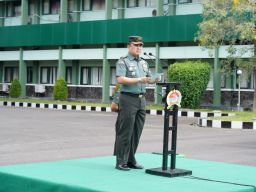 Kasrem 084/BJ Pimpin Apel Gelar Pasukan Pengamanan VVIP Kunjungan Presiden RI