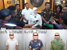 Kejati Jatim Tahan Tiga Orang Dugaan korupsi Rp. 125 M BNI Jember