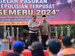 Polres Gresik Gelar Apel Pasukan Operasi Lilin Semeru 2024