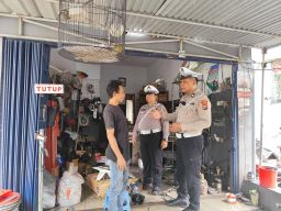 Jelang Tahun Baru, Satlantas Polres Gresik Razia Knalpot Brong