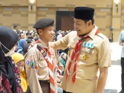 Lantik Pramuka Garuda 2025, Bupati Sidoarjo Dorong Generasi Berkarakter