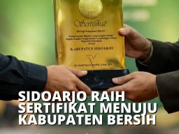 Sidoarjo Masuk 10 Terbaik Nasional dalam Pengelolaan Sampah,Raih Sertifikat Menuju Kota Bersih