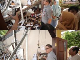 Kadindik Jatim Cek Langsung Dampak Kerusakan Ruang Kelas di Kabupaten Malang