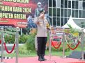 Kapolres Gresik Pimpin Apel Gelar Pasukan Pengamanan Malam Tahun Baru 2024