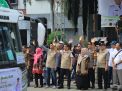 Forkopimda Gresik Berangkatkan Bus Mudik Gratis 2024 Dikawal Polisi
