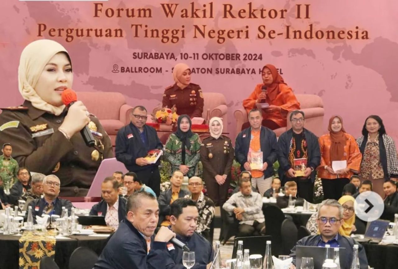 Kajati Jatim Jadi Nara Sumber Rakor Forum Wakili/Pembantu Rektor II PTN se-Indonesia