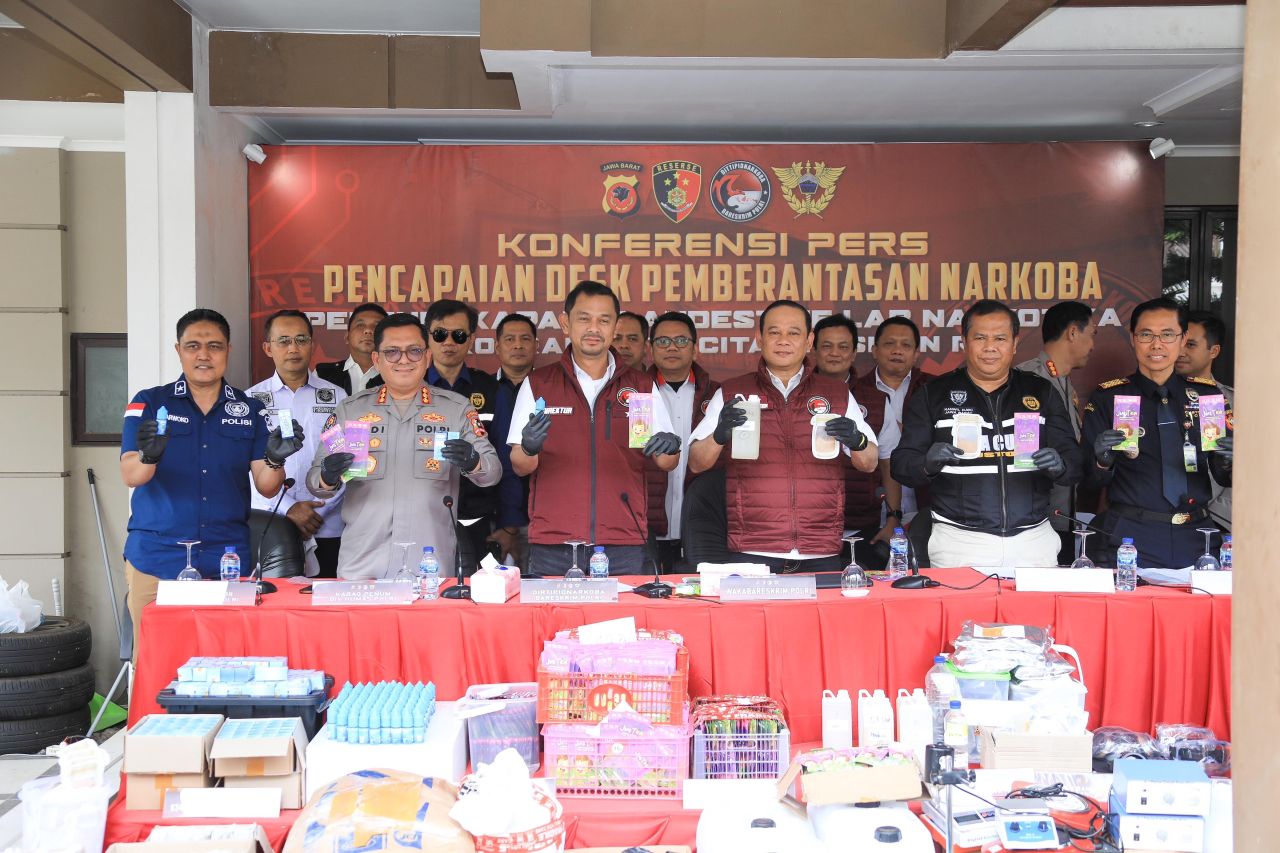 Bareskrim Polri Bongkar Jaringan Narkoba Internasional