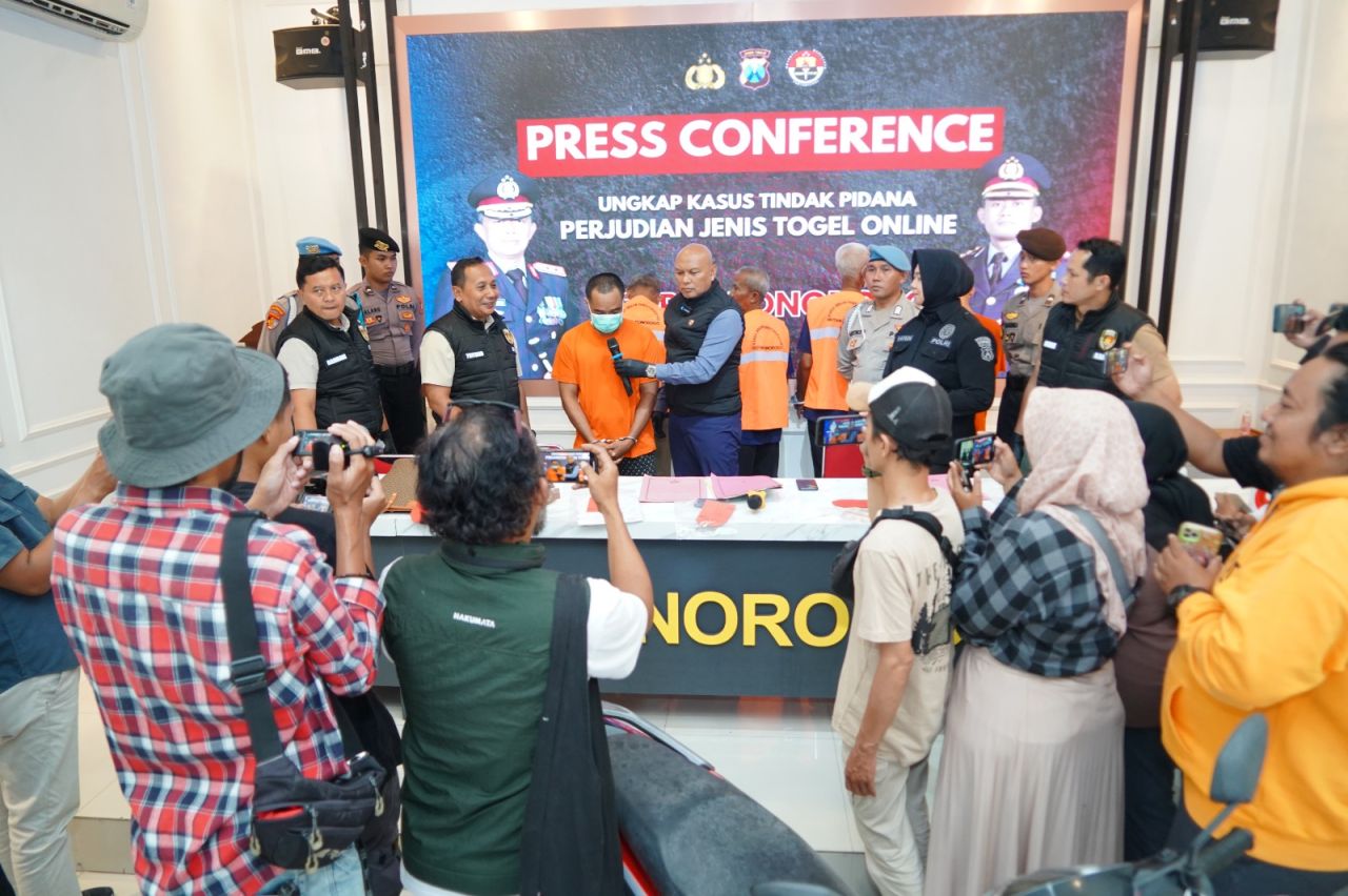 Polres Ponorogo Ungkap Tiga Kasus Judi Online