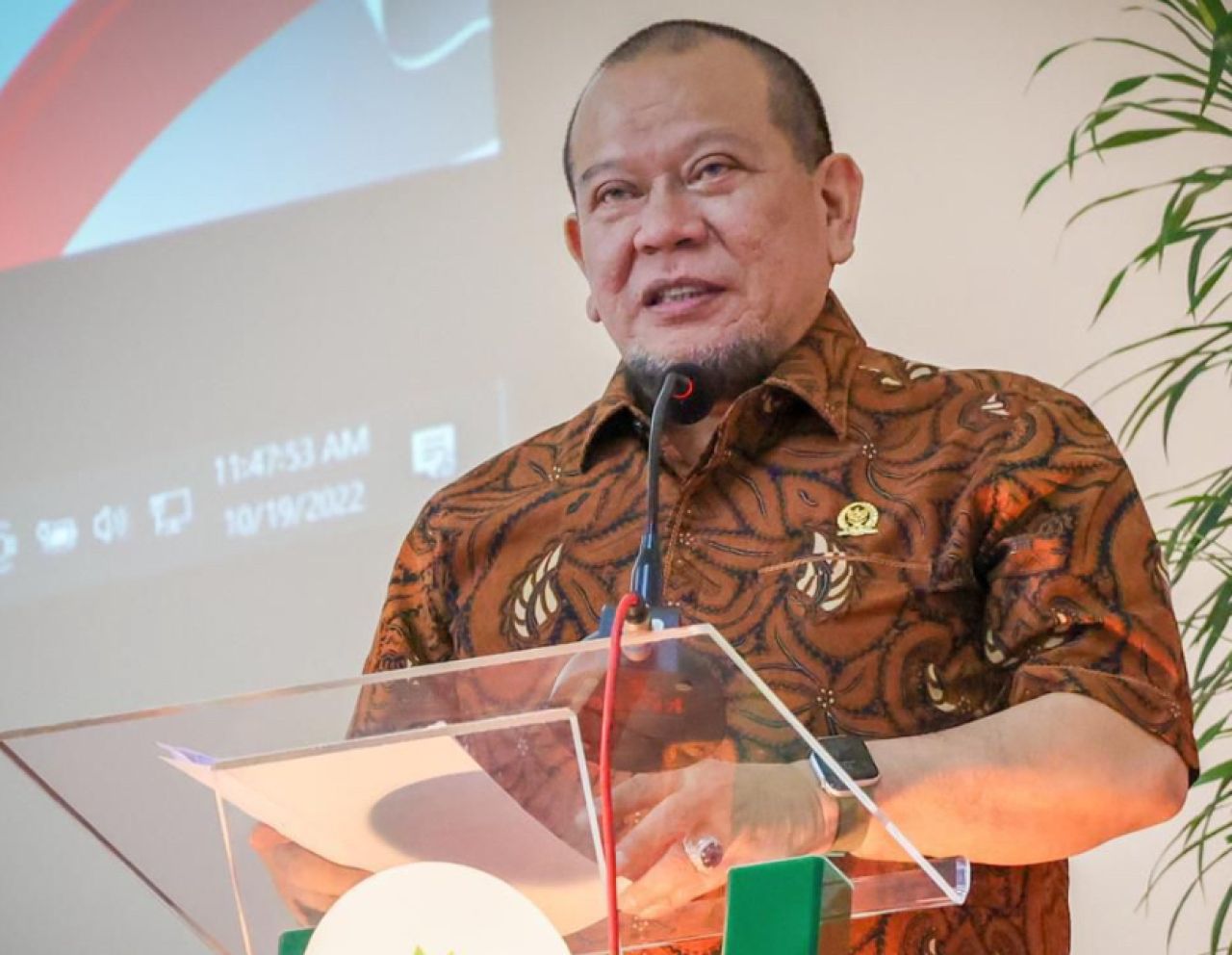 Ketua DPD RI AA LaNyalla Mahmud Mattalitti