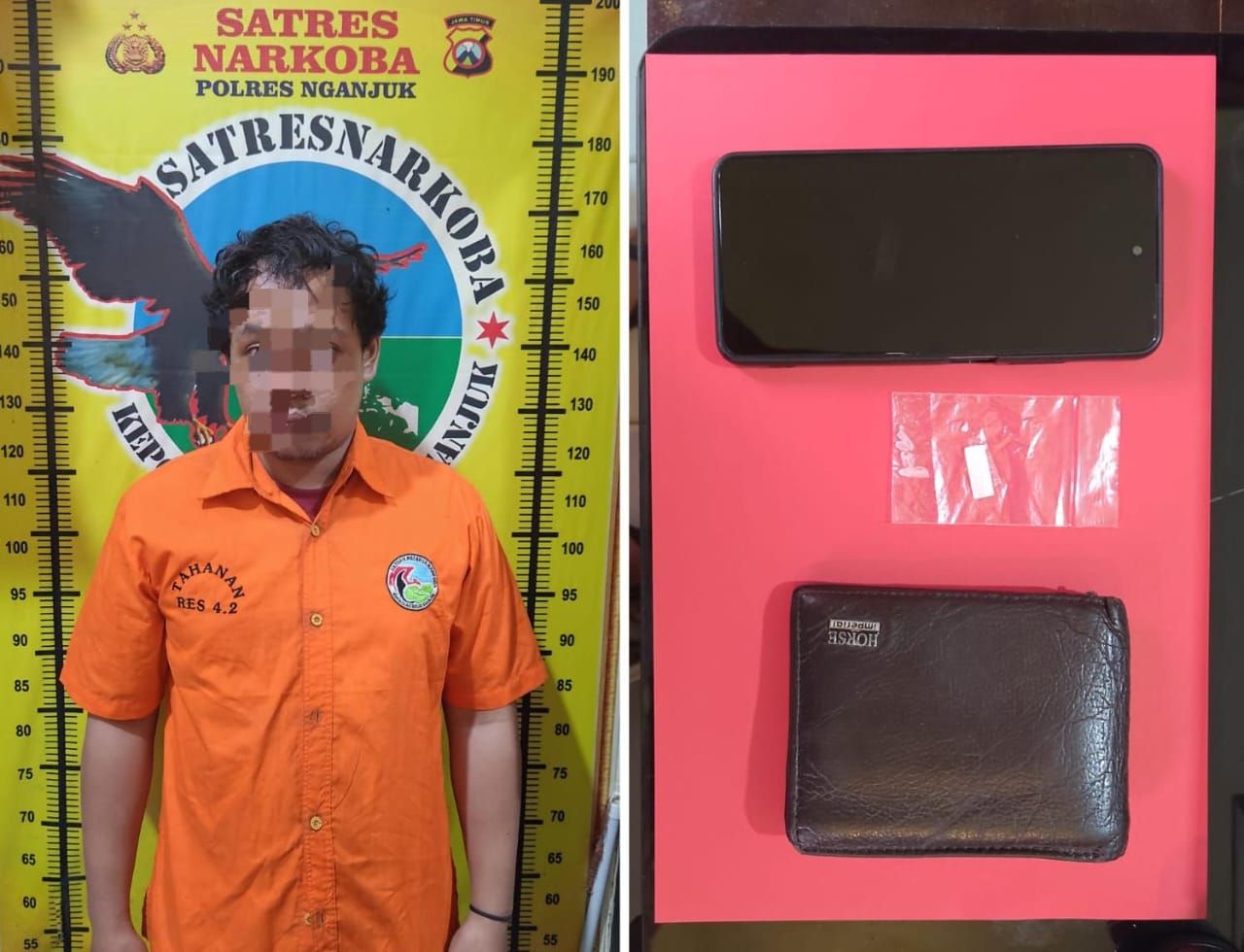 Satresnarkoba Polres Nganjuk Tangkap Tiga Tersangka Pengedar Sabu