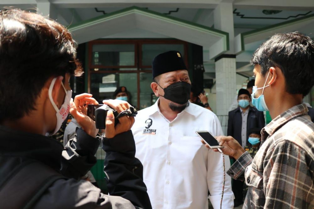 Ketua DPD RI LaNyalla Mahmud Mattalitti berharap petani kopi di perhatikan karena kopi Indonesia di kenal no. 5