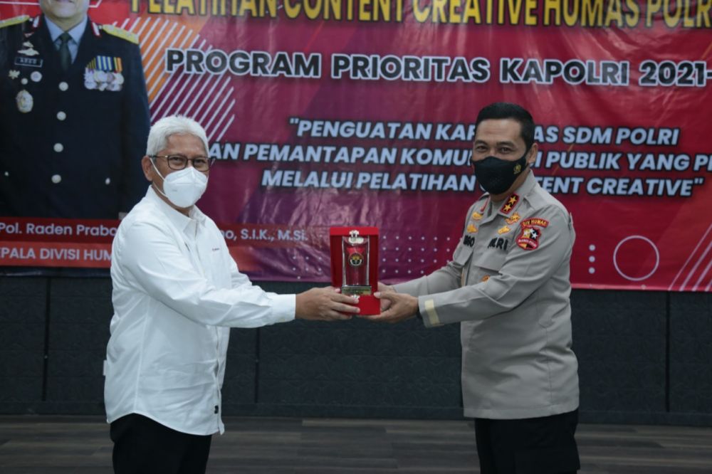 Humas Polri Gelar Pelatihan Konten Kreatif, 100 Hari Program Kapolri