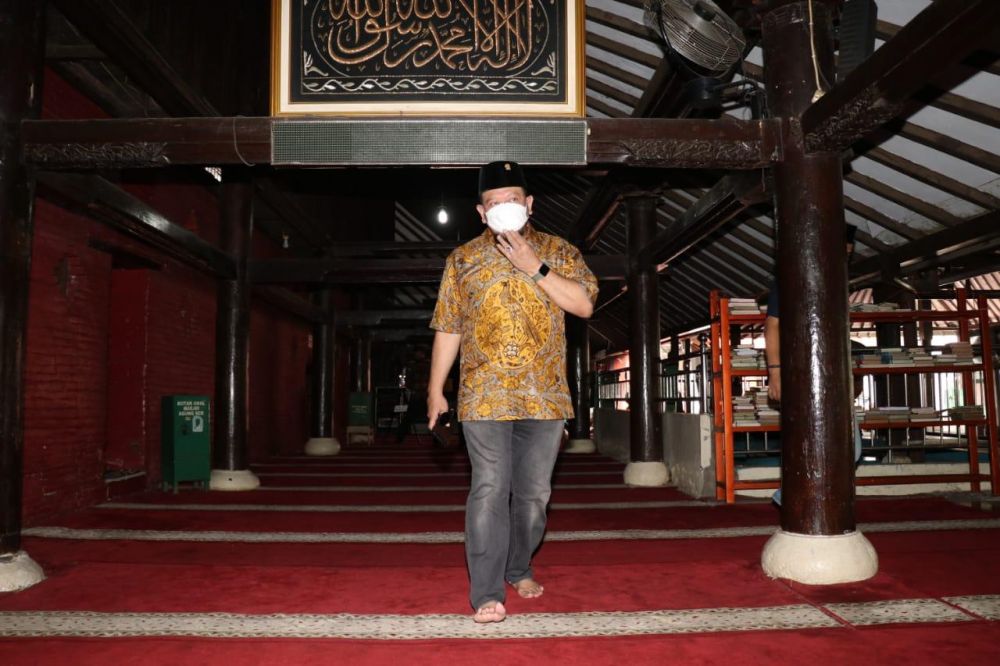 Ketua DPD RI saat kunjungi masjid kasepuhan Cirebon Jawa Barat