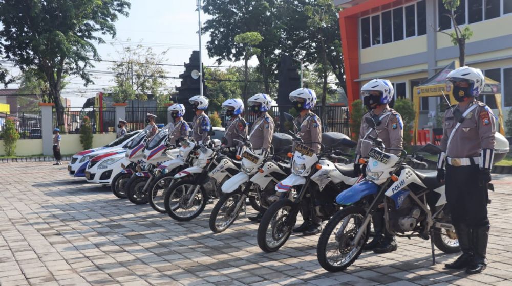 Anggota Polres Gresik siap laksanakan keamanan Jelang Ramadhan dan lebaran Idul Fitri saat pandemi