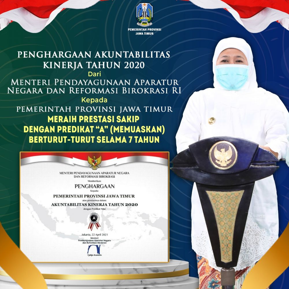 Gubernur Khofifah: Terimakasih atas kerja keras dan sinergi yang di bangun seluruh ASN provinsi Jatim