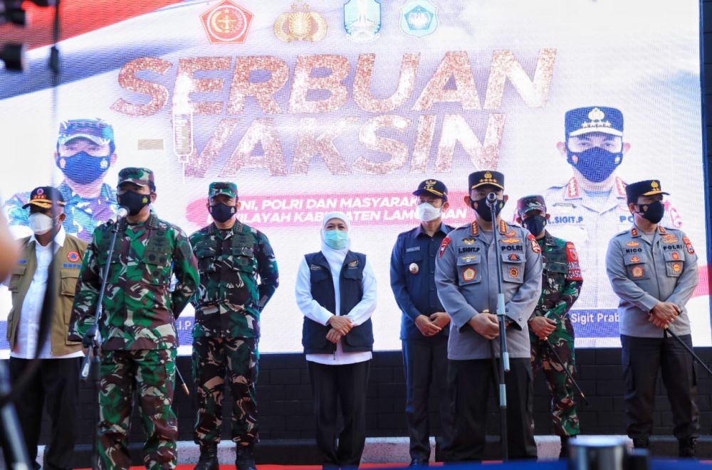Serbuan Vaksin Program Jatim Cetak Tren Capaian Tertinggi di Indonesia