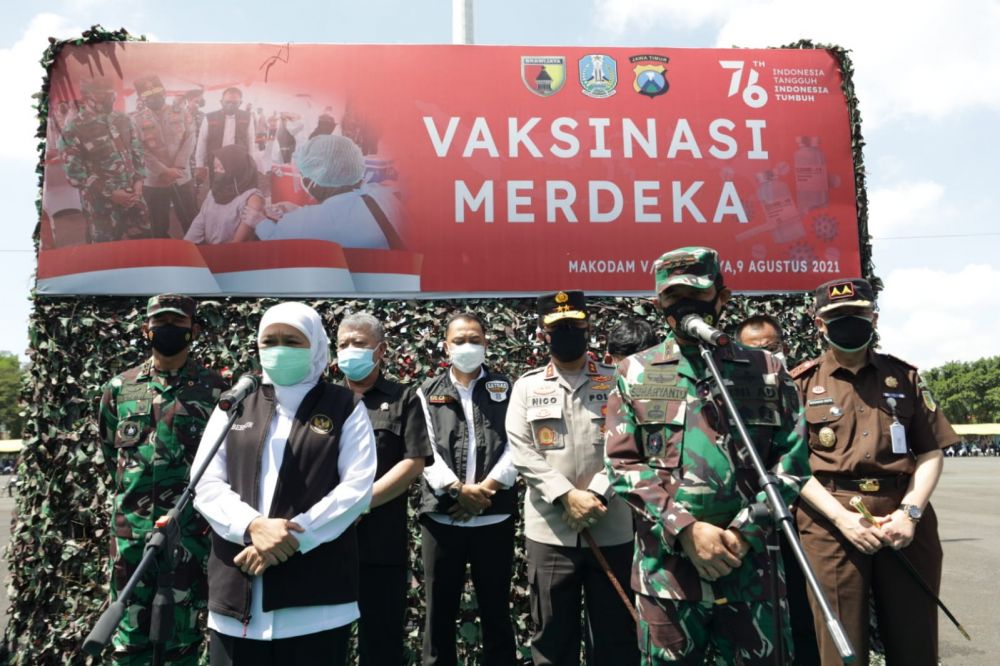 Forkopimda Jatim cek vaksin di Kodam V Brawijaya