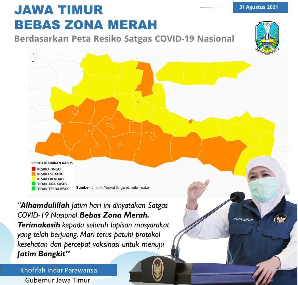 Gubernur Jatim Khofifah Indar parawansa