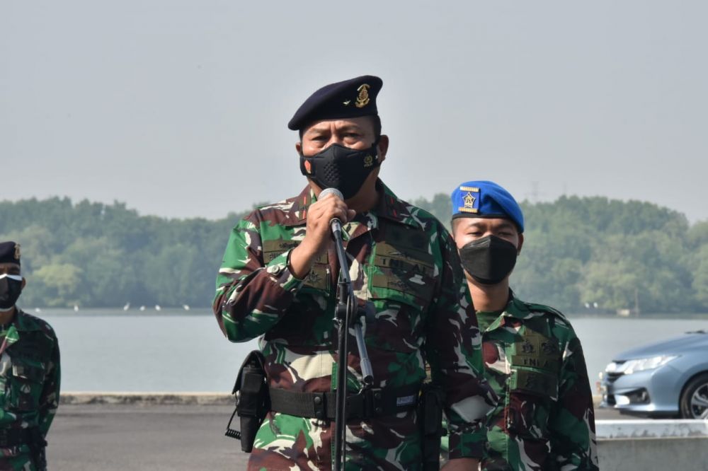 Dankodikdukum Kodiklatal Laksma TNI Budi Raharjo saat memberikan arahan