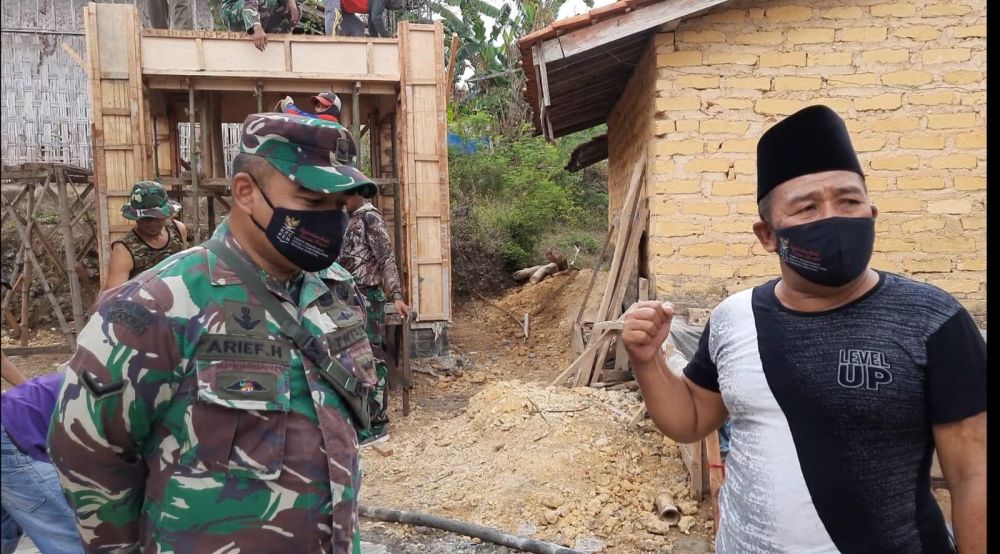 Kades Rangperang Daya terus bersinergi dengan Satgas TMMD