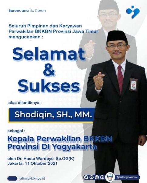 Sekertaris Perwakilan BKKBN Dilantik Menjadi Kaper BKKBN DIY