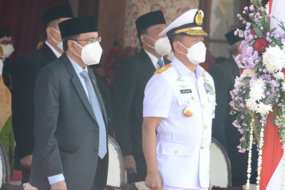 Wadan Kodiklatal Hadiri Peringatan HUT Provinsi Jawa Timur ke-76