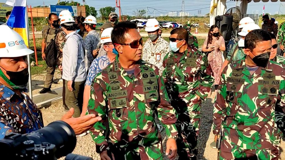KASAD Jenderal TNI Andika Perkasa saat lakukan kunker ke Jatim