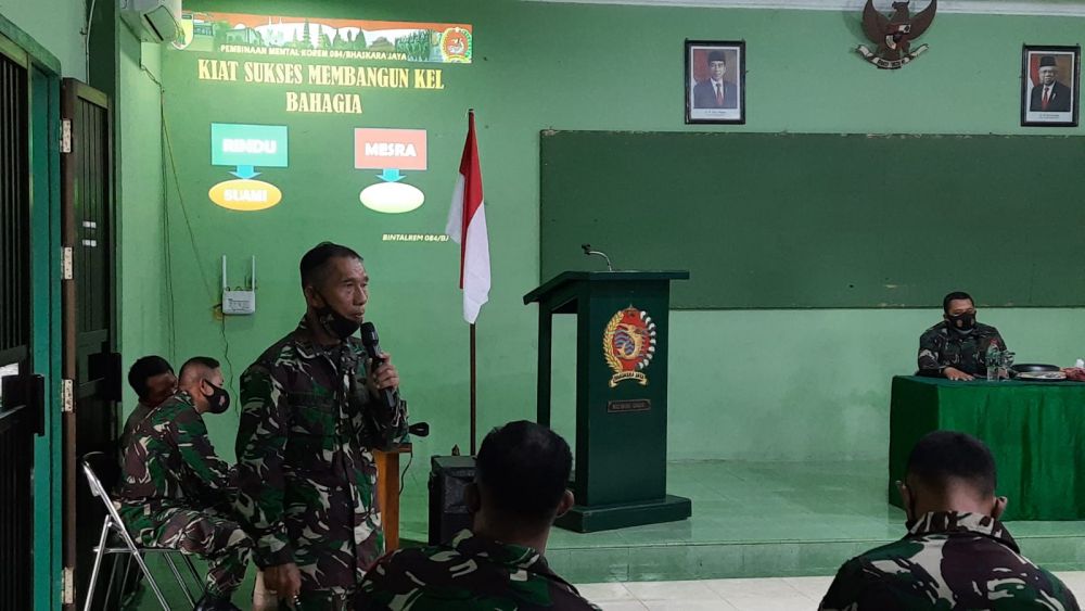 Korem 084/BJ memberikan Bintal ke Kodim 0826 Pamekasan