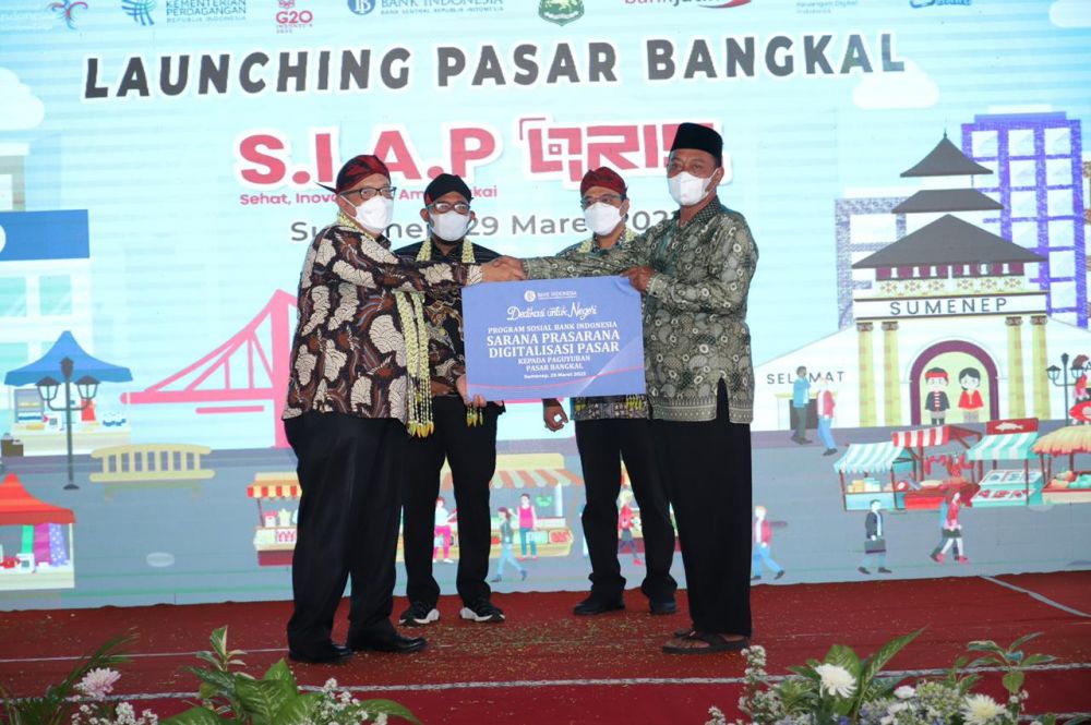 Launching Pasar Bangkal siap QRIS