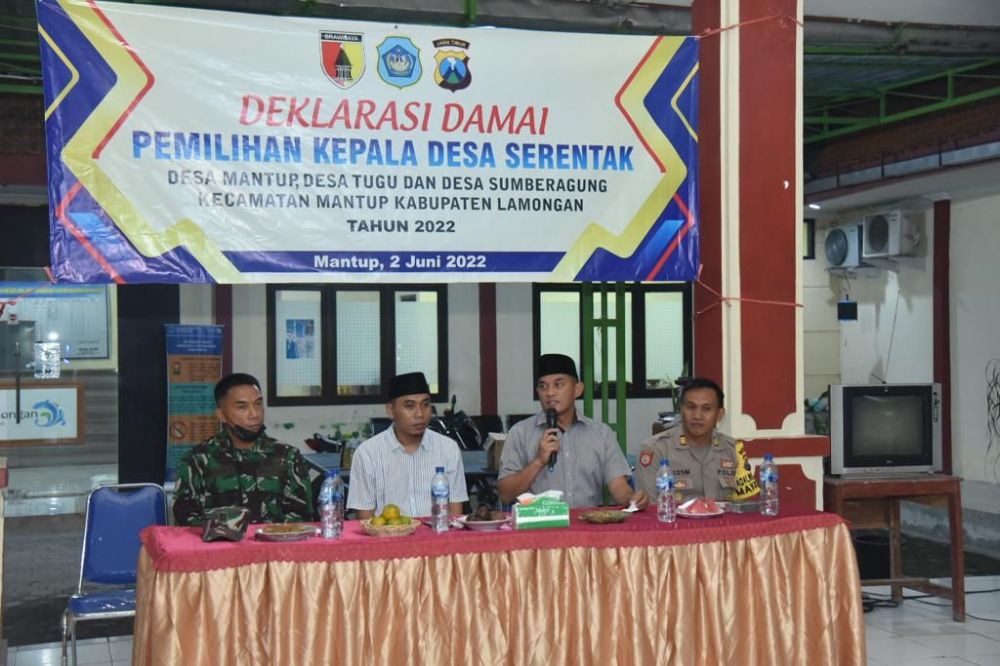 Pilkades serentak di Kabupaten Lamongan lakukan Deklarasi Damai