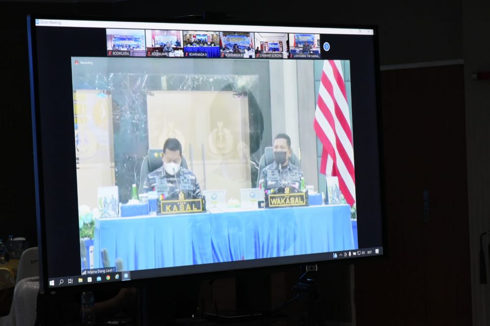 KASAL Laksamana TNI Yudo Margono saat Rakor Renaku l