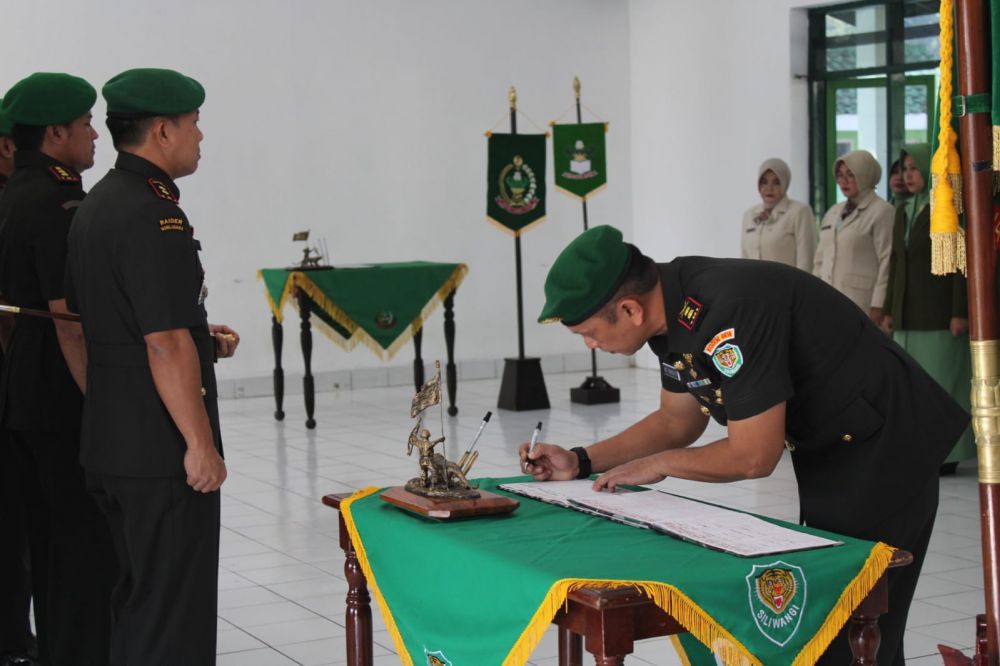 Sertijab Dandim 0610/SMD di Pimpin Danrem 062/TN Diwakili Kasrem 062/TN Tarumanegara