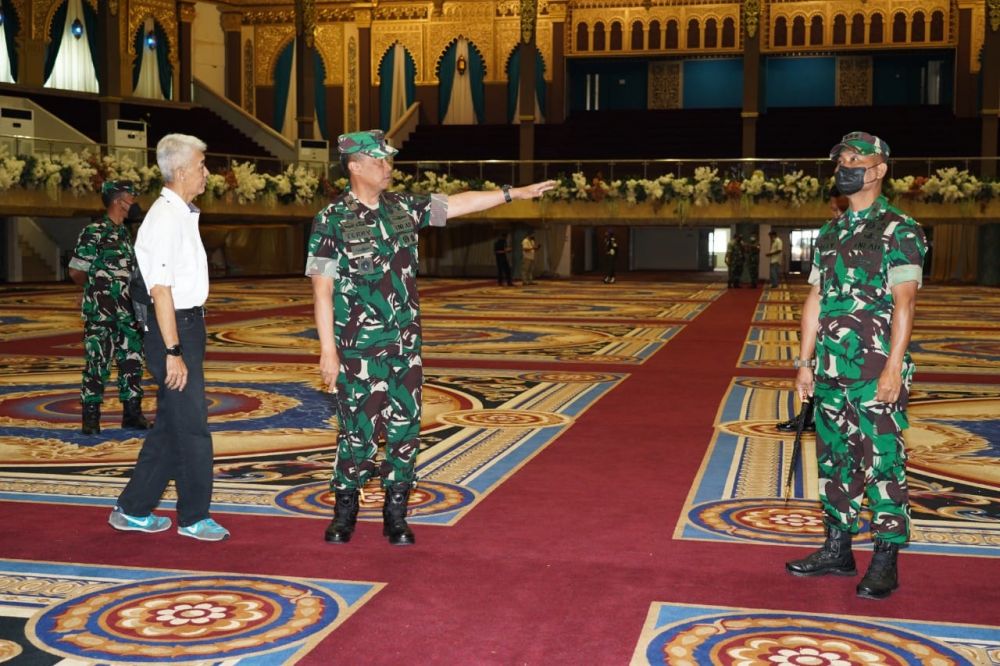 Danrem 084/BJ Brigjen TNI Terry Tresna Purnama saat tinjau lokasi