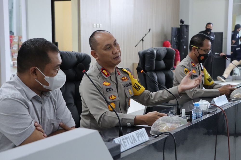 Kapolres Tulungagung AKBP Eko Hartanto saat gelar Piramida