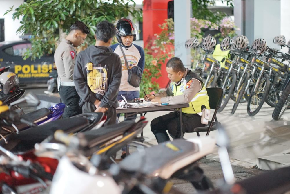 Satlantas Polres Ponorogo amankan motor balap liar