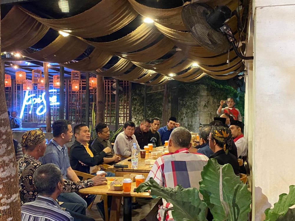 Kapolres Nganjuk AKBP Muhammad saat ajak perguruan silat ngopi bareng