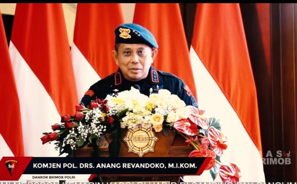 Dankor Brimob Polri Komjen Anang Revandoko