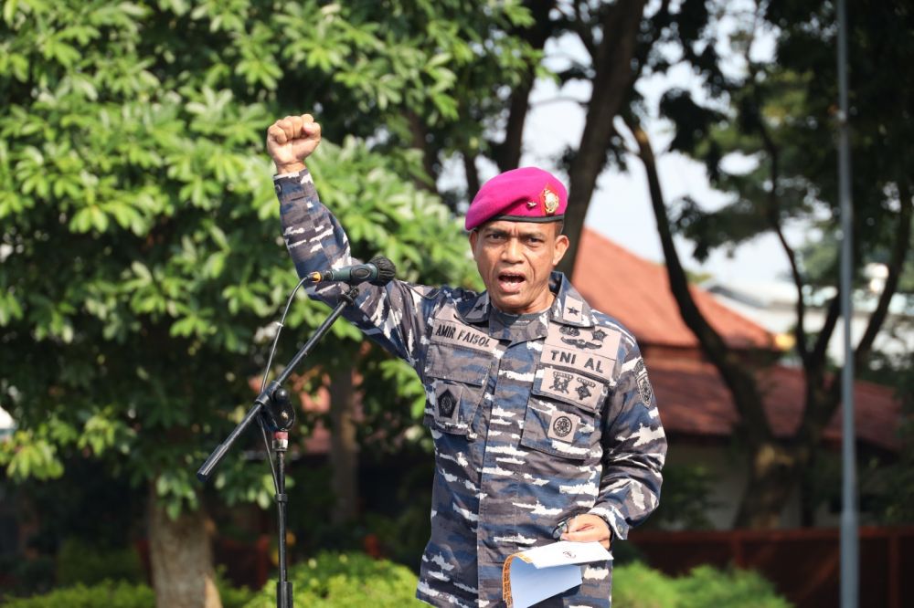 Inspektur Kodiklatal Brigjen TNI Marinir Amir Faisol