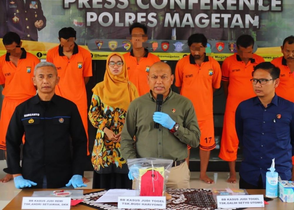 Satreskrim Polres Magetan amankan tersangka beserta barang buktinya