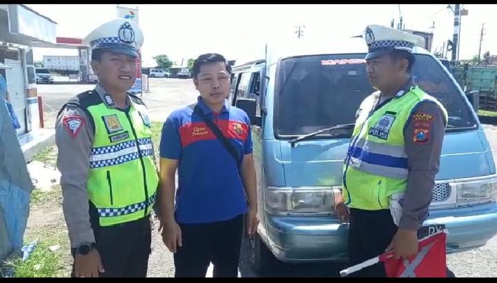 Satlantas Polres Nganjuk lakukan pengamanan selama libur lebaran 2023