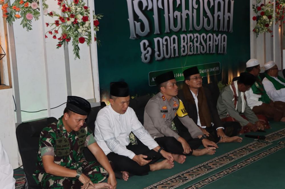 Cegah Gangguan Kamtibmas di Malam 1 Suro, Polres Nganjuk Patroli Skala Besar