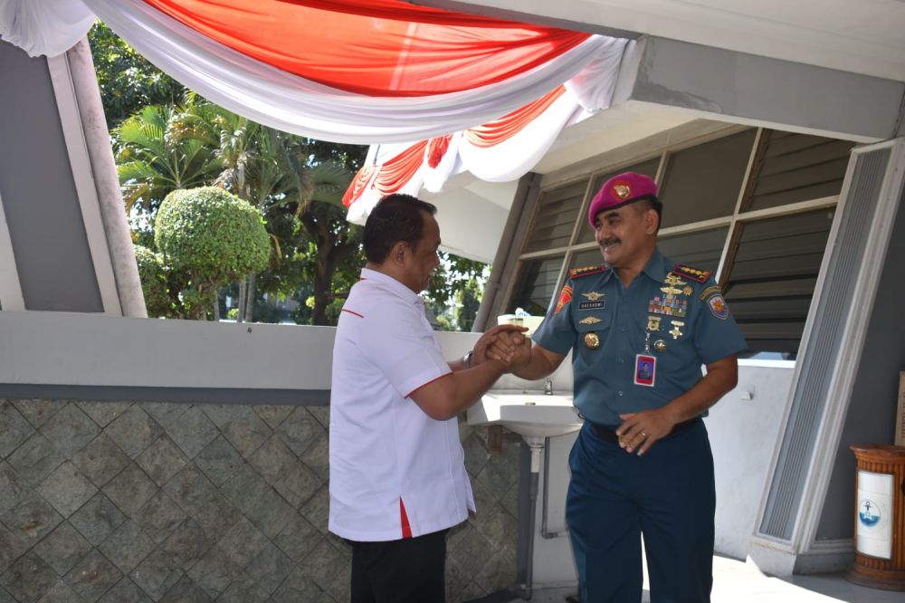 Lantamal V Terima Kunjungan Tim Kemenkopolhukam RI