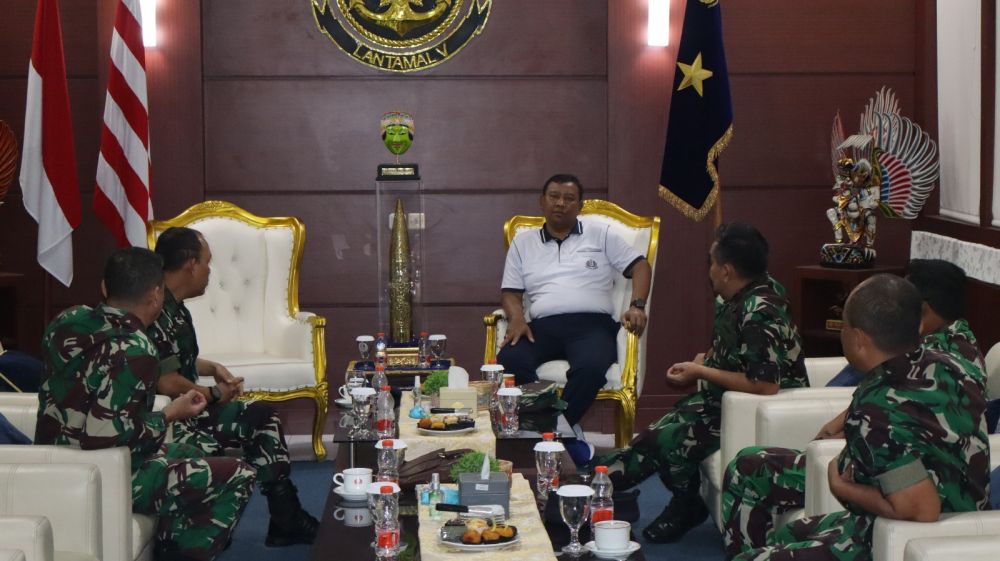 Danlantamal V Terima Kunjungan Kadiskual
