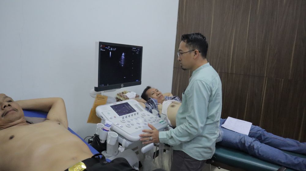 Anggota Polres Gresik Deteksi Dini Penyakit Jantung