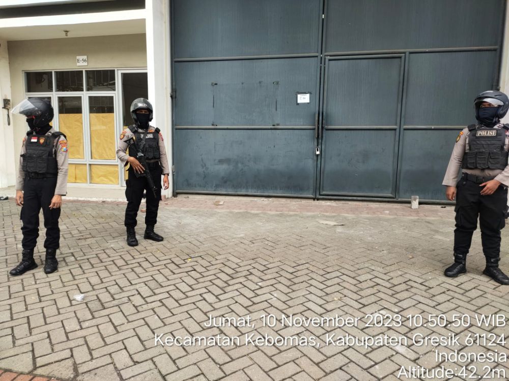 Polres Gresik perketat pengamanan di di logistik KPU