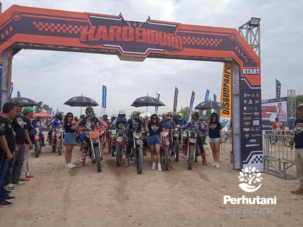 Perhutani KPH Lawu Ds Dukung Event Bhayangkara Trail Bhareta Hard Enduro