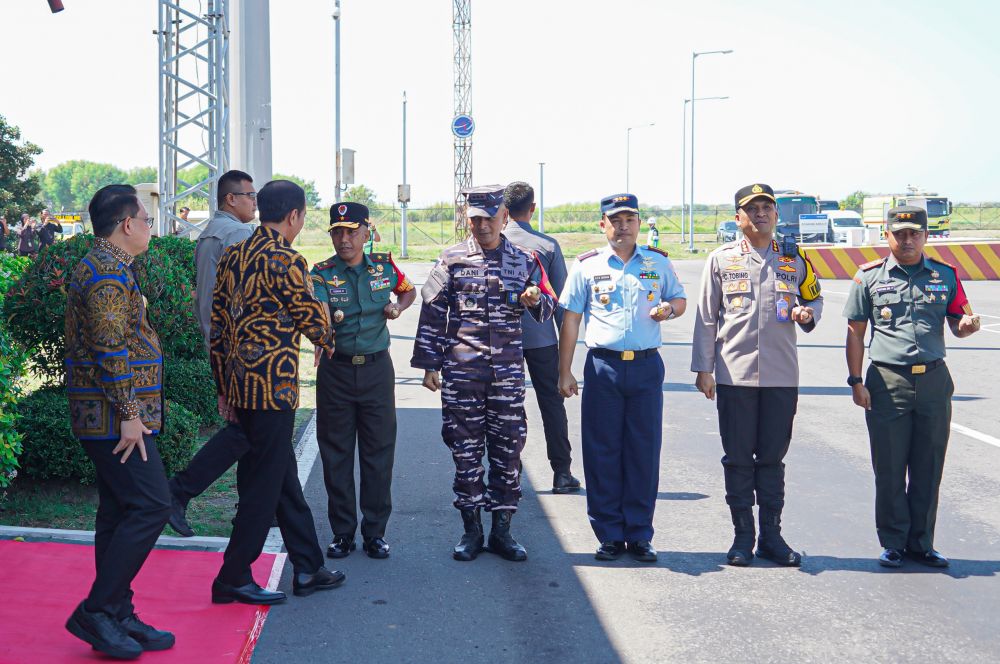 Danrem 084/BJ Brigjen TNI Yusman Madayun terima kunjungan Presiden Jokowi