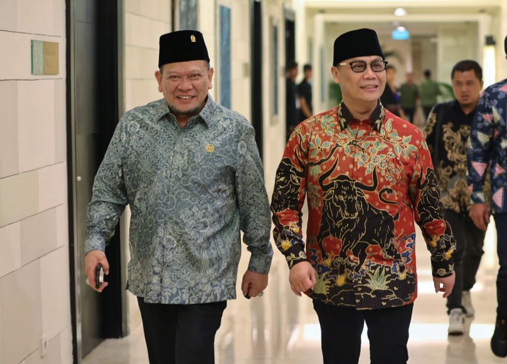 Ketua DPD RI AA LaNyalla Mahmud Mattalitti hadiri pembukaan Muktamar PKB di Bali 