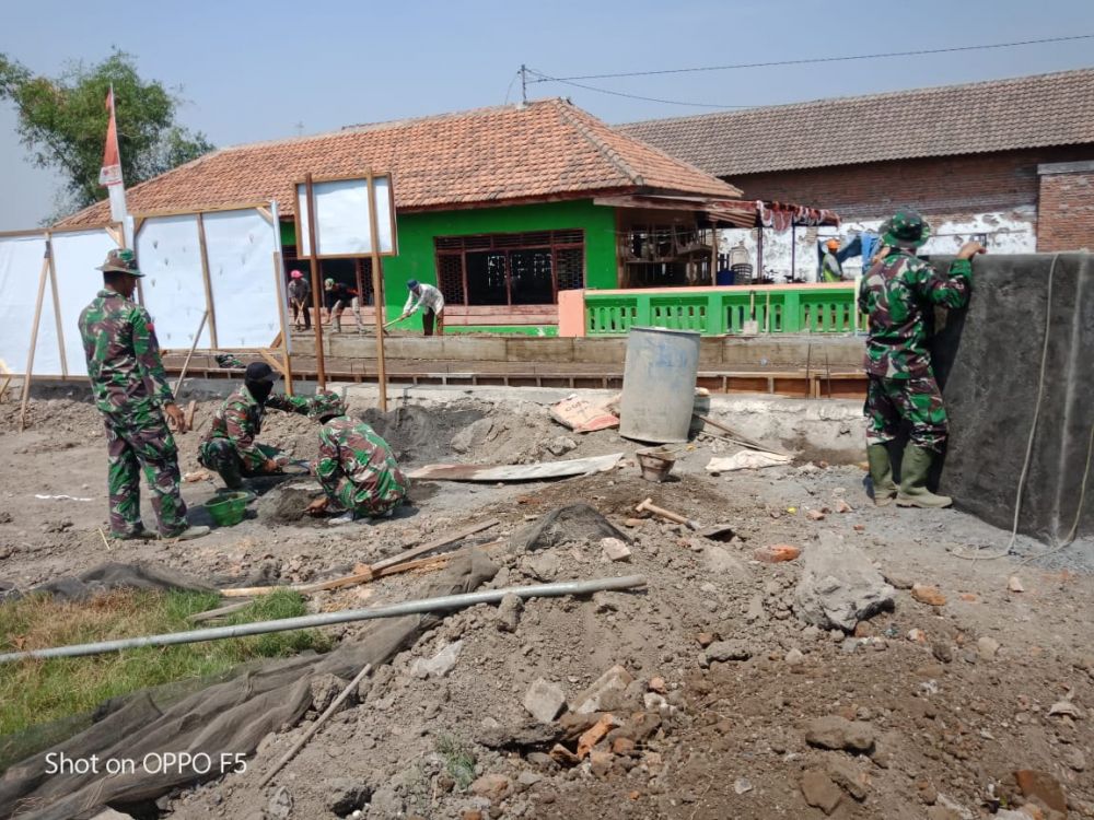 Program TMMD Untuk Pembangunan RTLH dan Jambannisasi Sudah Tinggal 15%